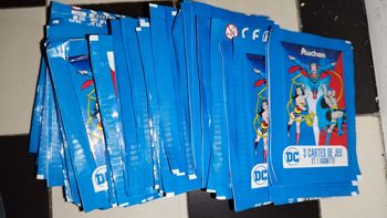 Lot 58 Pochettes Auchan Dc Comics Neuf 2022 cartes Vignettes No Panini Batman