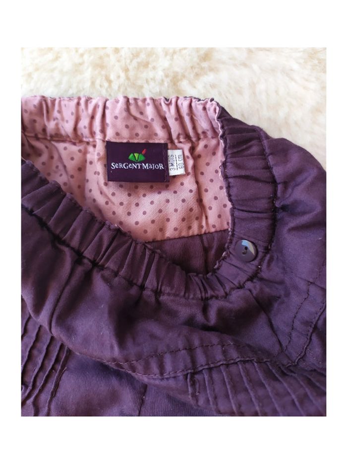 Pantalon en coton mi-saison Sergent Major fille 3 mois - photo numéro 2