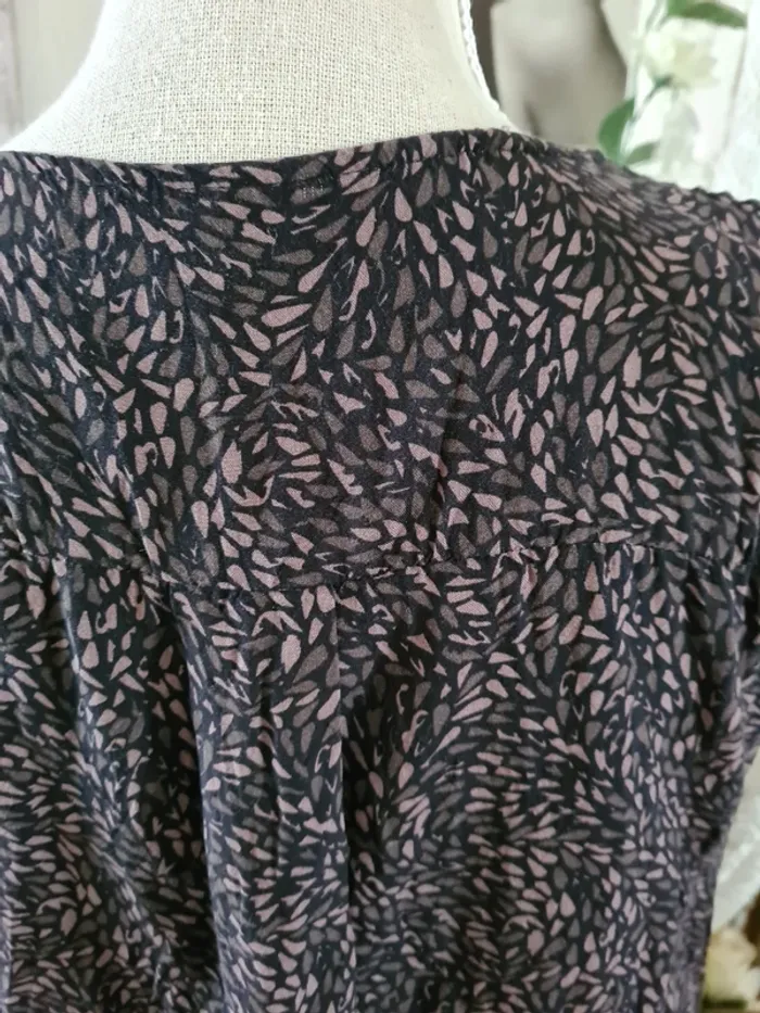 Blouse marron/noire Pur & Simple Taille 42 - photo numéro 4