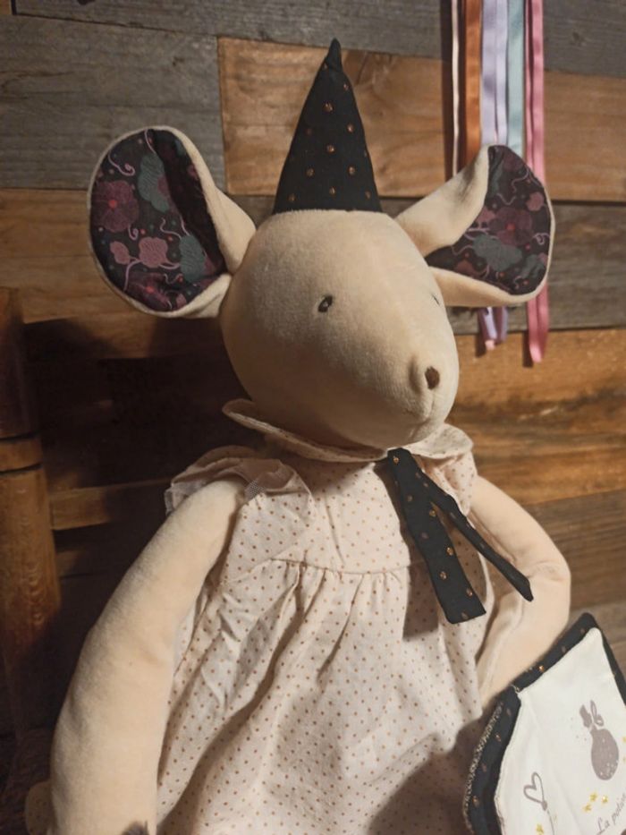 peluche souris activité moulin Roty tbe - photo numéro 5