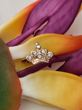 Bague couronne avec zirconium en acier inoxydable