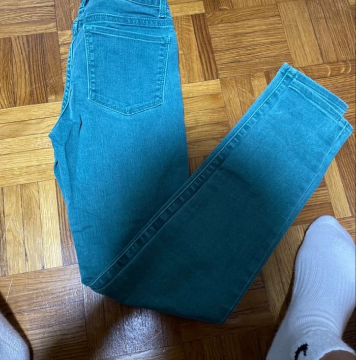 Jean vert enfant fille - photo numéro 2