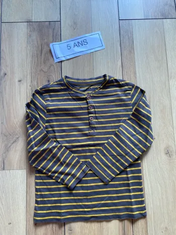 T shirt manches longues rayures