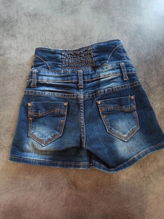 Short en jeans taille haute - photo numéro 3