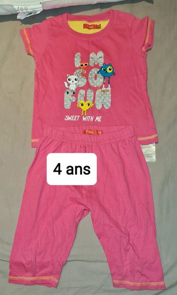 Pyjama été 4 ans