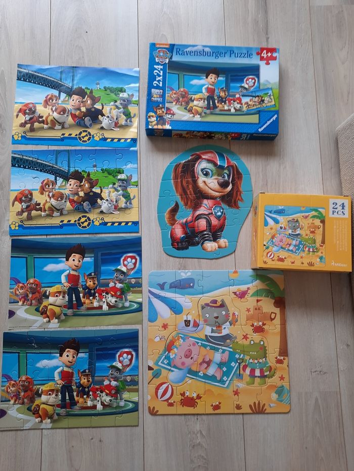 Lot de 4 puzzles Pat patrouille à partir de 4 ans