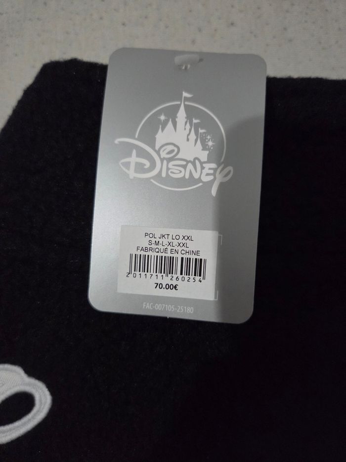 Veste sherpa Polaire logo Disneyland Paris taille XxL + 1 goodies Disney offert - photo numéro 6