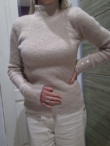 Magnifique pull beige taille 38 Morgan