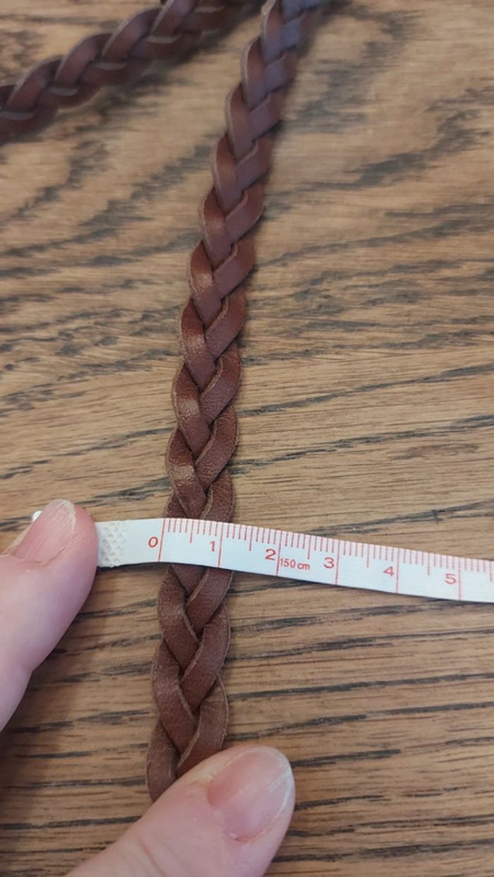 Ceinture tressée en cuir Marron H&M de - photo numéro 16