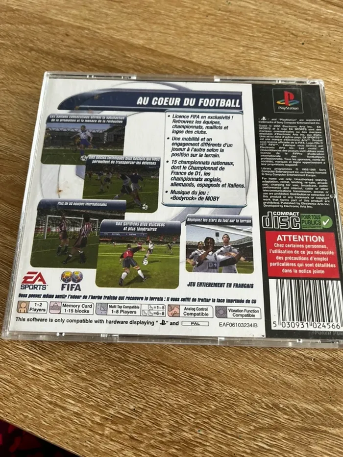 Jeu vidéo Ps1 FIFA 99 vintage rétro gaming - photo numéro 2