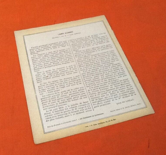 2 anciens Protège-cahiers Récits patriotiques sur la Guerre de 1870-71 - photo numéro 7