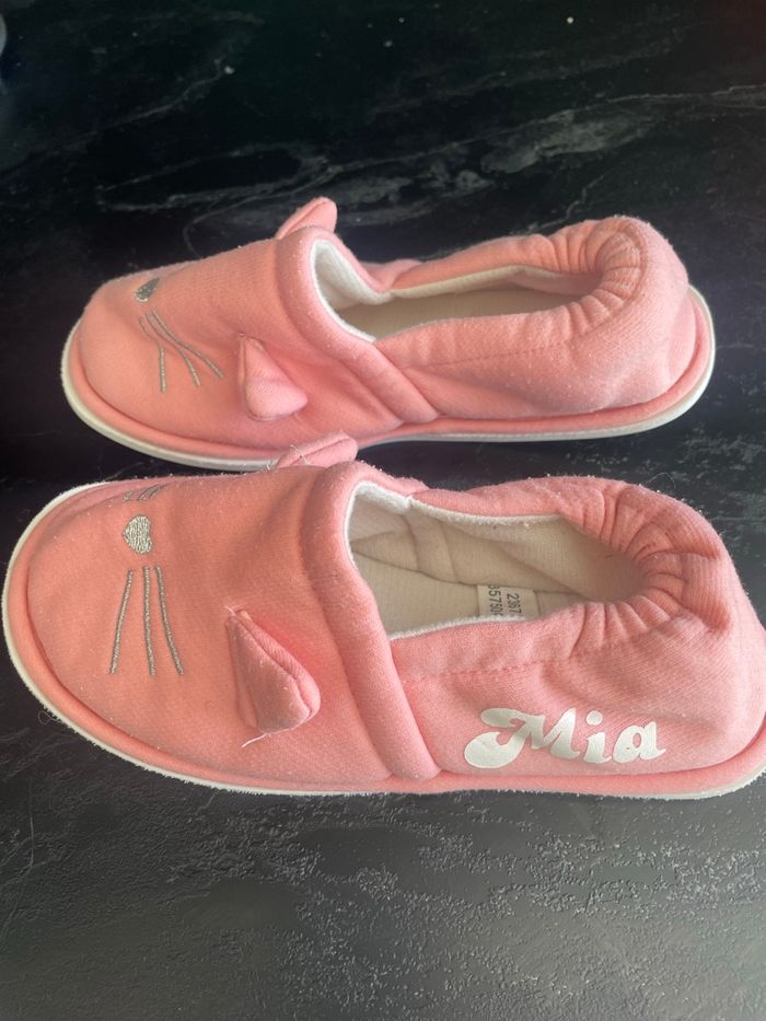 Chaussons fille 32 chat rose - photo numéro 5