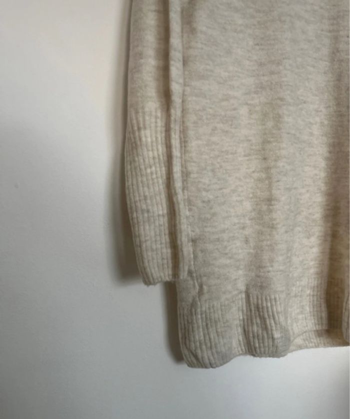 Robe pull en laine crème - photo numéro 2