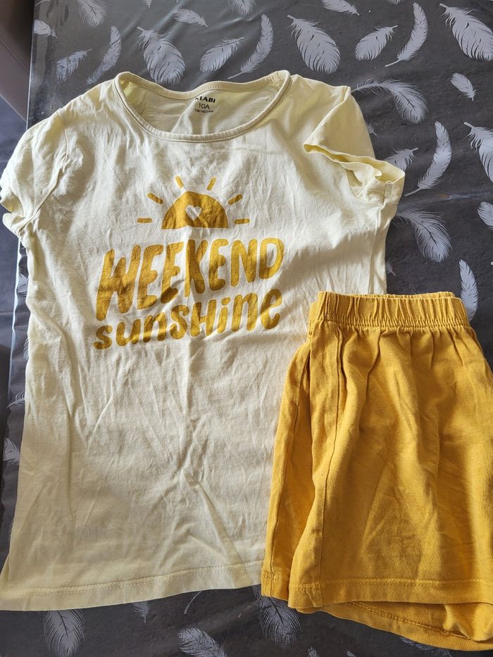 Lot de 2 pyjashorts fille - photo numéro 2