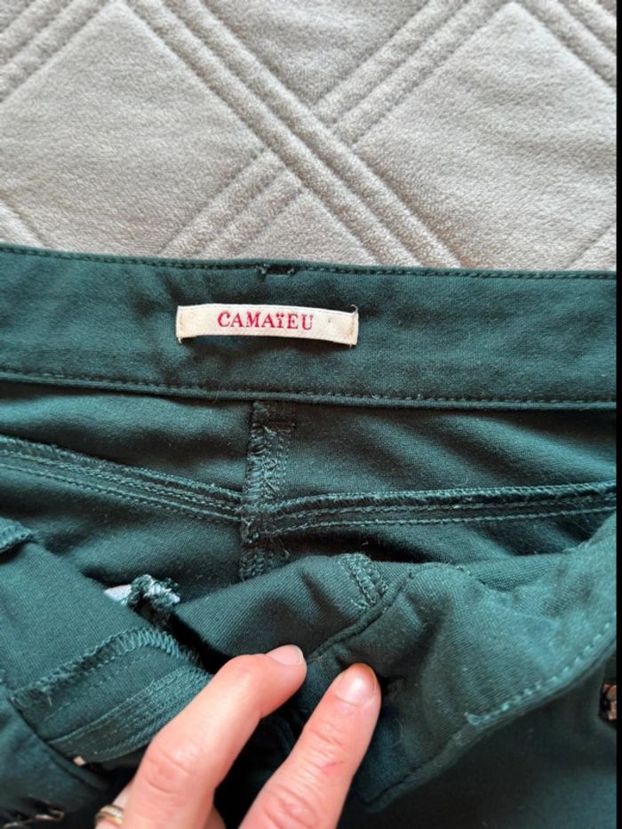 Legging vert - camaïeu - taille S - très bon état - photo numéro 5