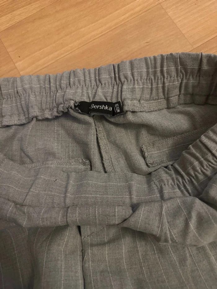 Pantalon cigarette à rayures gris 36Fr - photo numéro 2