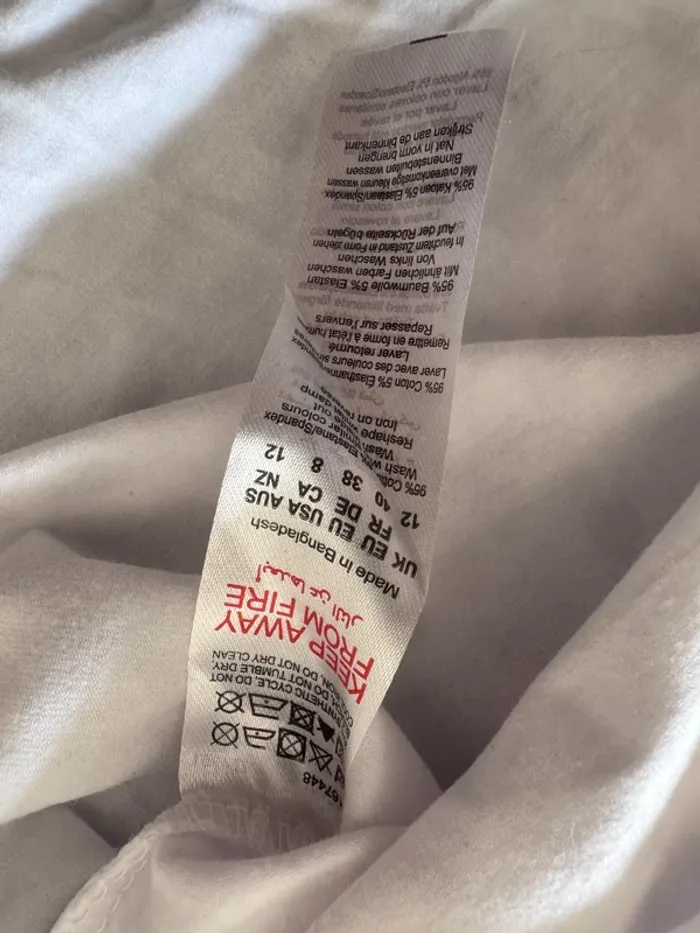 Body manches longues Boohoo Petite – Encolure dégagée – Blanc – Taille 40 – Neuf - photo numéro 7