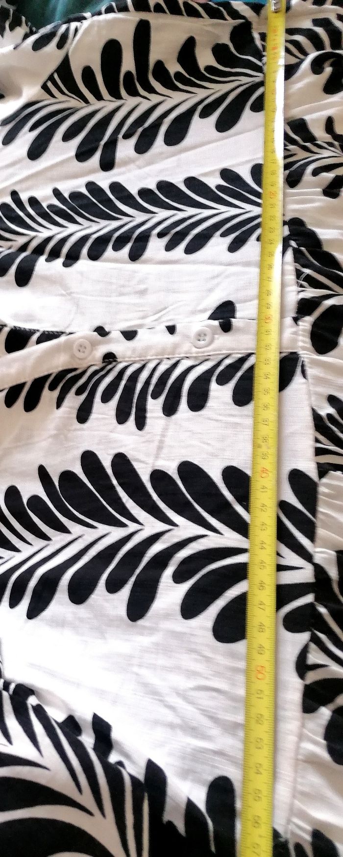 Robe été longue légère coton motifs noir et blanc. Neuve. - photo numéro 5
