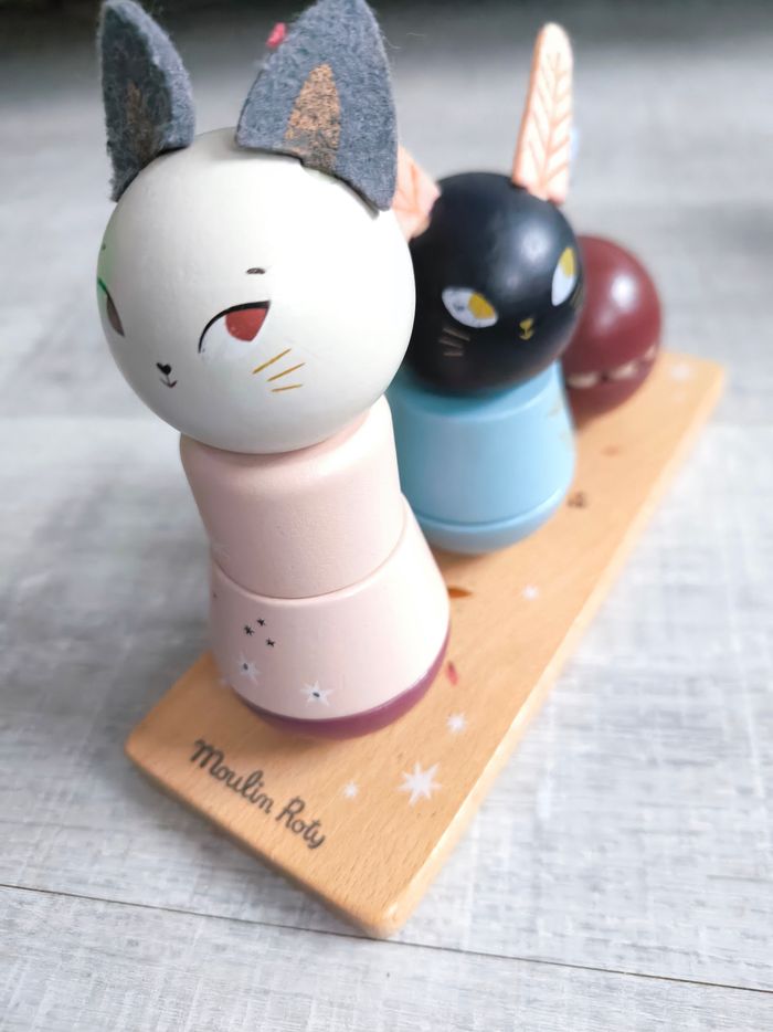 Jouet en bois à emboîter animaux Moulin Roty - photo numéro 3