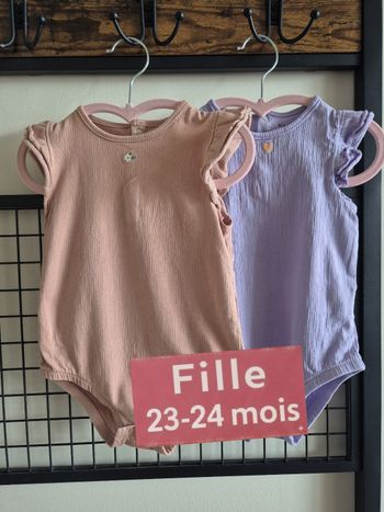 Lot de 2 bodies à volants KIABI - 24 mois