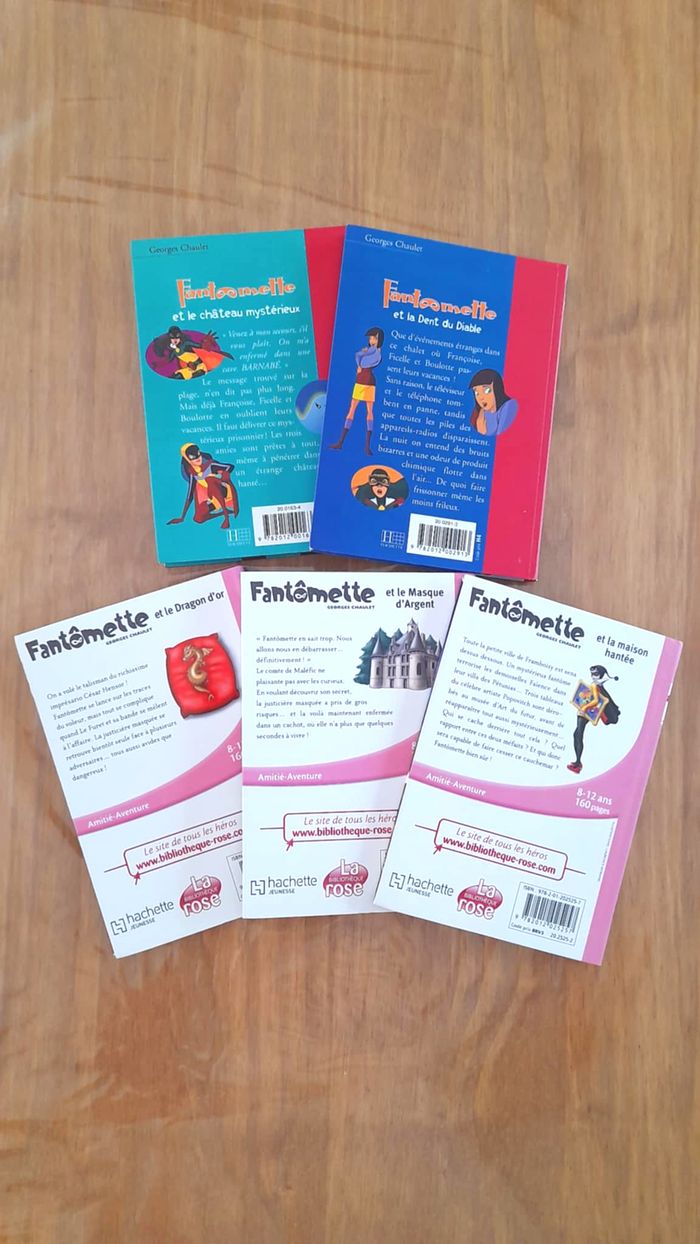 📚 Lot de 5 livres Fantômette – Bibliothèque Rose - photo numéro 3