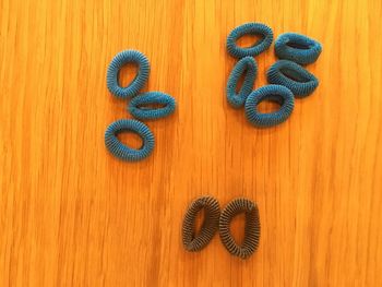 Lot 10 chouchous coiffure bleu et gris boutique indépendante