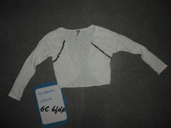 gilet orchestra taille 10 ans