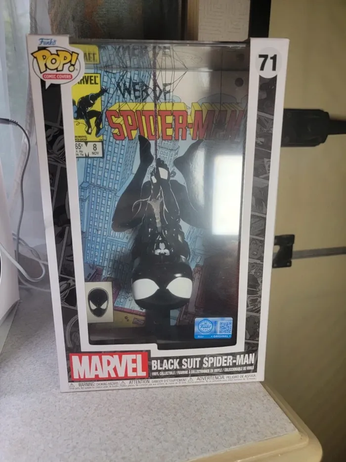 Pop Cover Black Suit Spider-Man