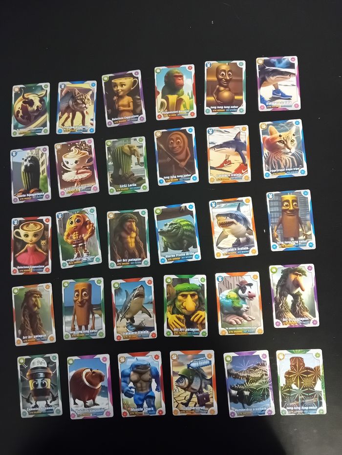 Lot cartes Brainrots