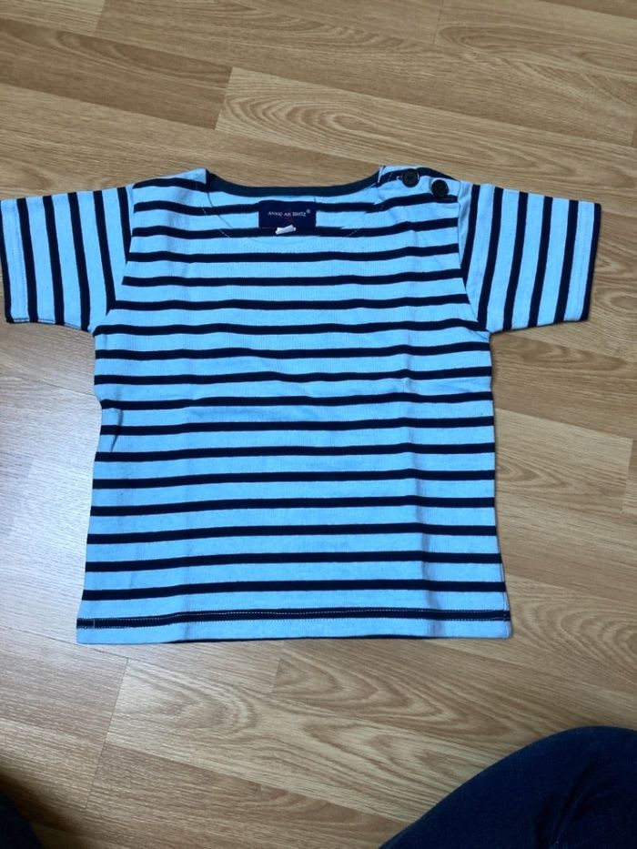 Pull marin manches courtes 4 ans