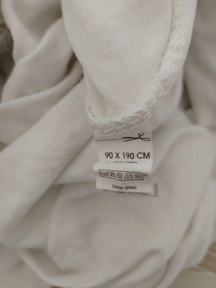Lot drap housse 90/190 - photo numéro 3