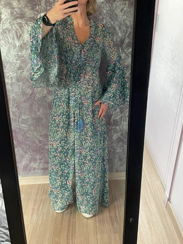 Superbe robe ultra longue fleurie - photo numéro 3