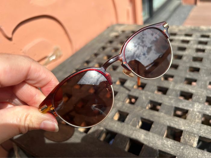 Lunettes de soleil Jimmy Fairly Pelote marron - photo numéro 4