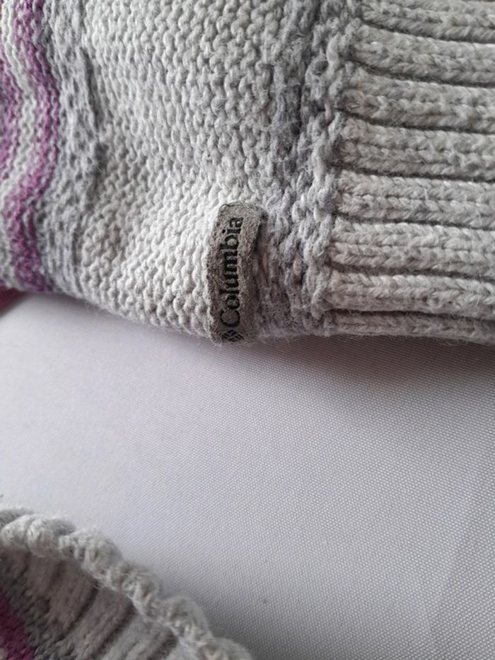 Petit pull columbia rayé à boutons - photo numéro 5