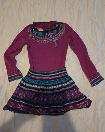 Robe longue manche