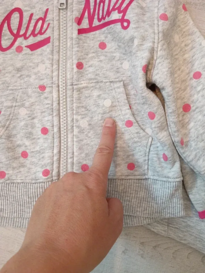 Lot de 2 veste zippée 12 mois - photo numéro 3