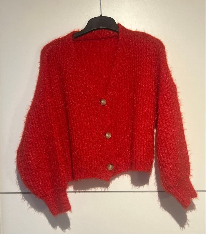 Gilet pull rouge – Taille unique