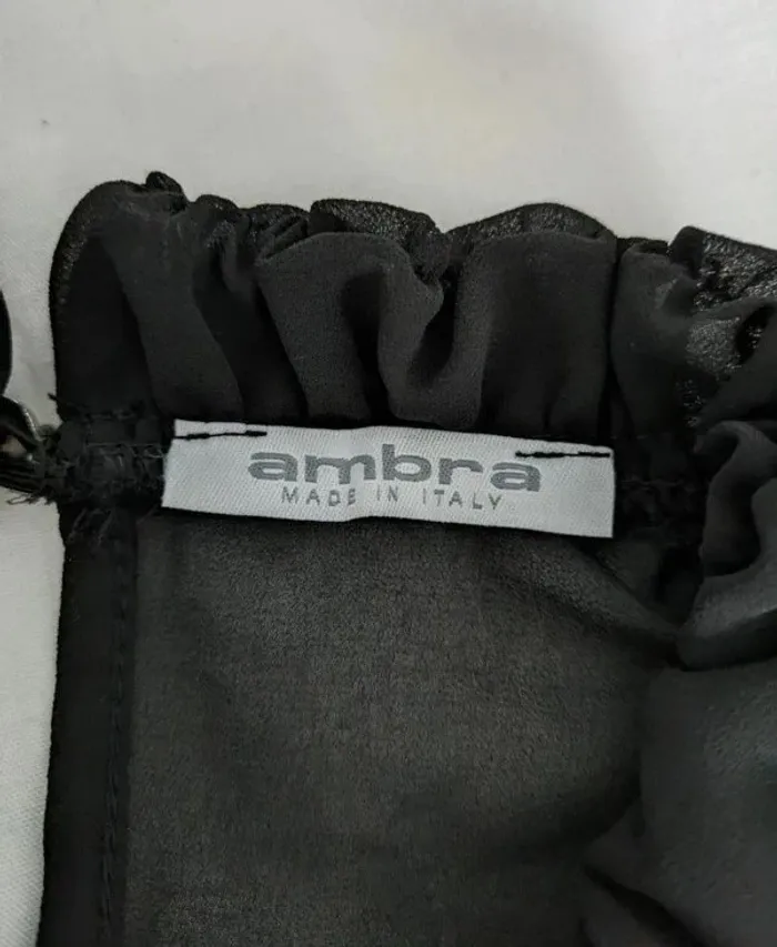 Blouse noire sans manches - Ambra made in Italy - taille M - photo numéro 4