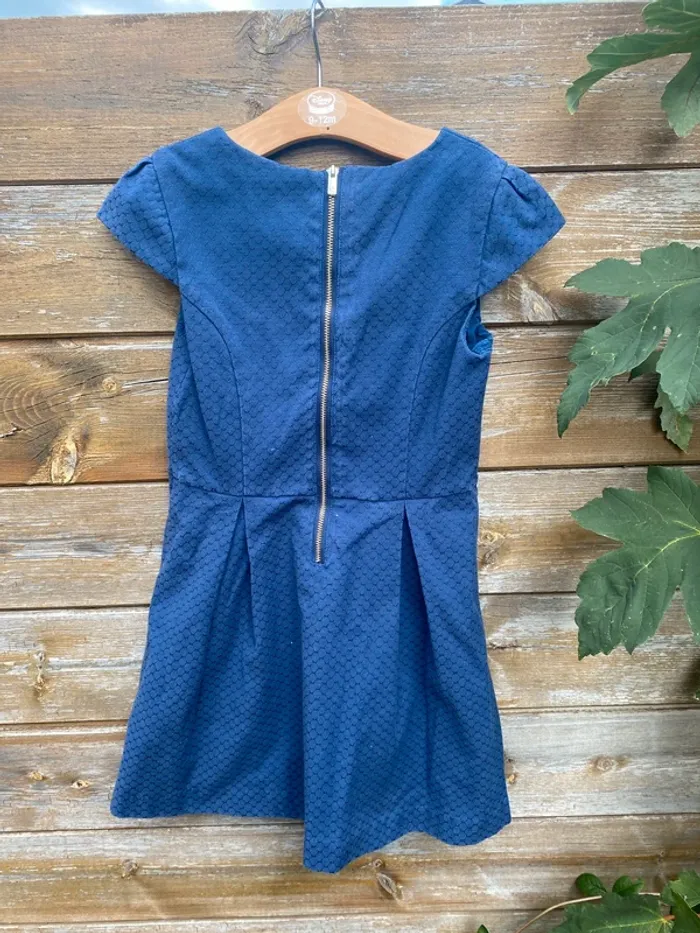 Robe bleu marine okaidi automne hiver 8 ans - photo numéro 4
