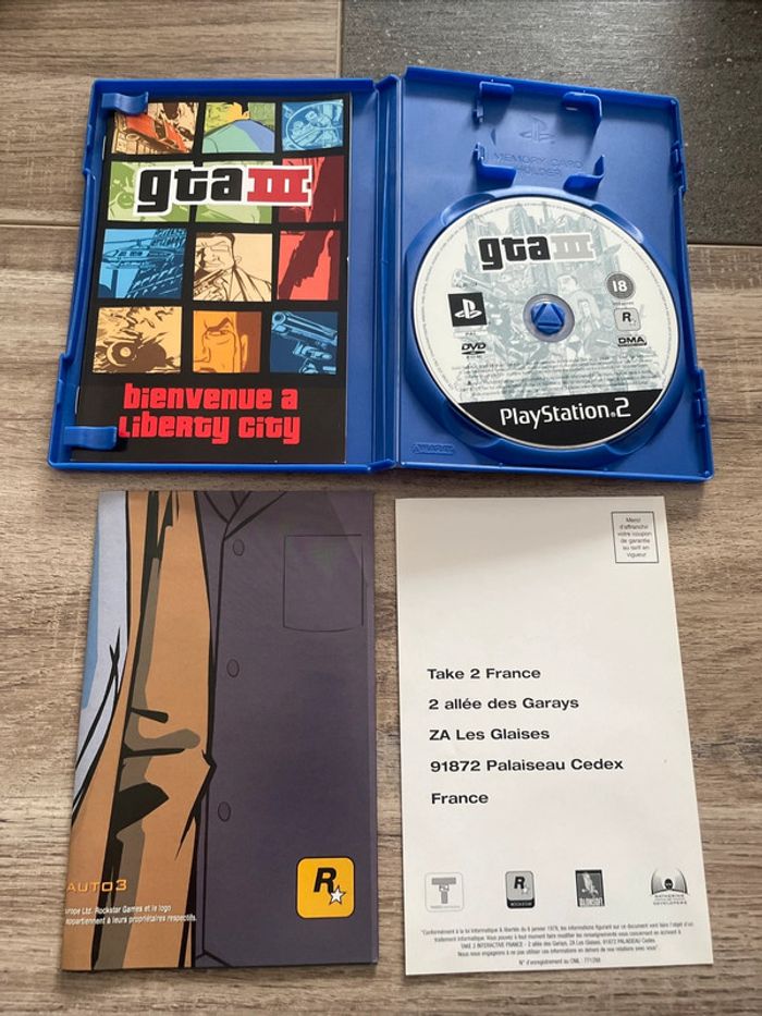 Grand Theft Auto III Jeu PS2 Complet + Carte PAL FR - photo numéro 2