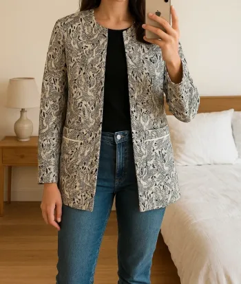Veste motif perroquet naf naf taille 38