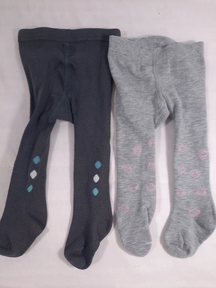 Lot de 2 paires de collants,  6 mois,  seline