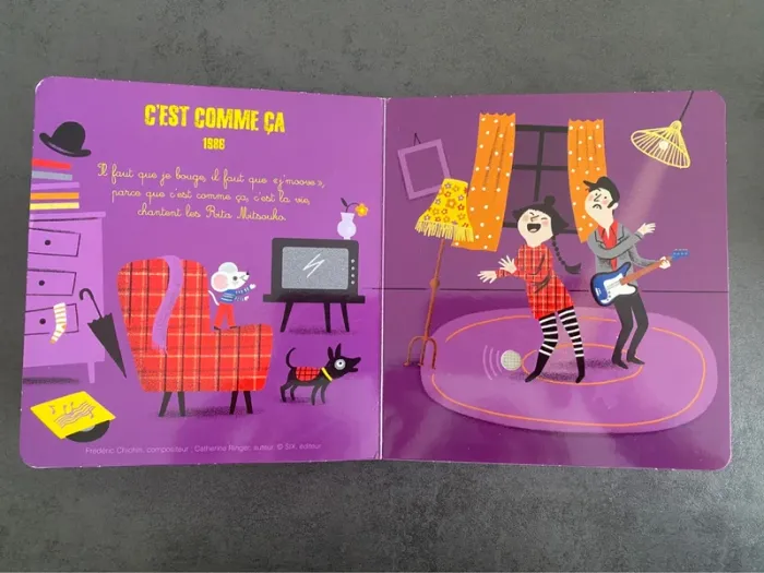Livre sonore « Mes premiers airs de rock français » Gründ - photo numéro 5