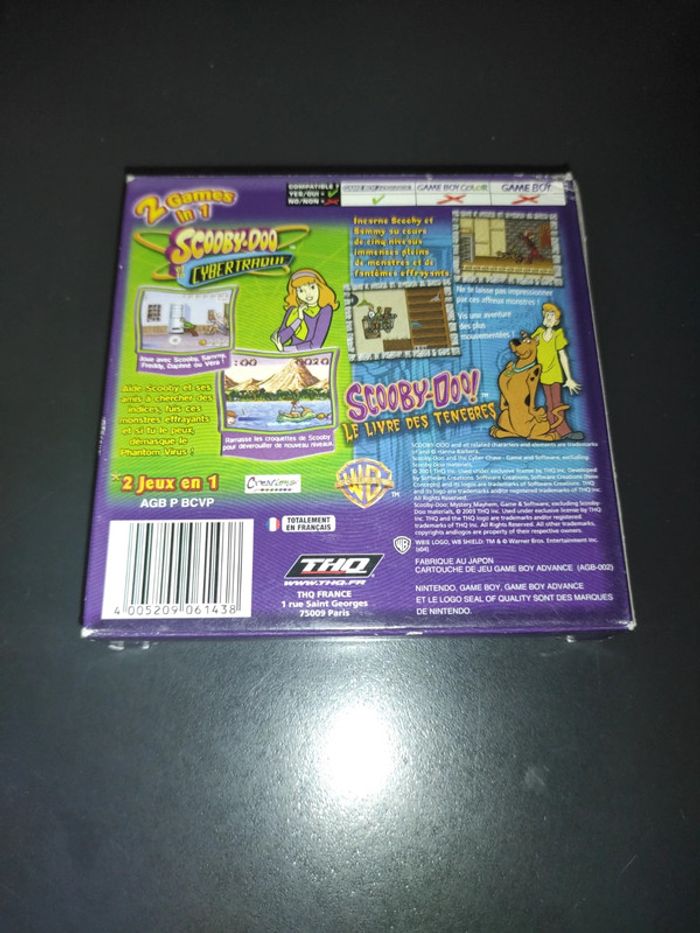 2 games in 1 Scooby doo Nintendo game boy advance - photo numéro 2