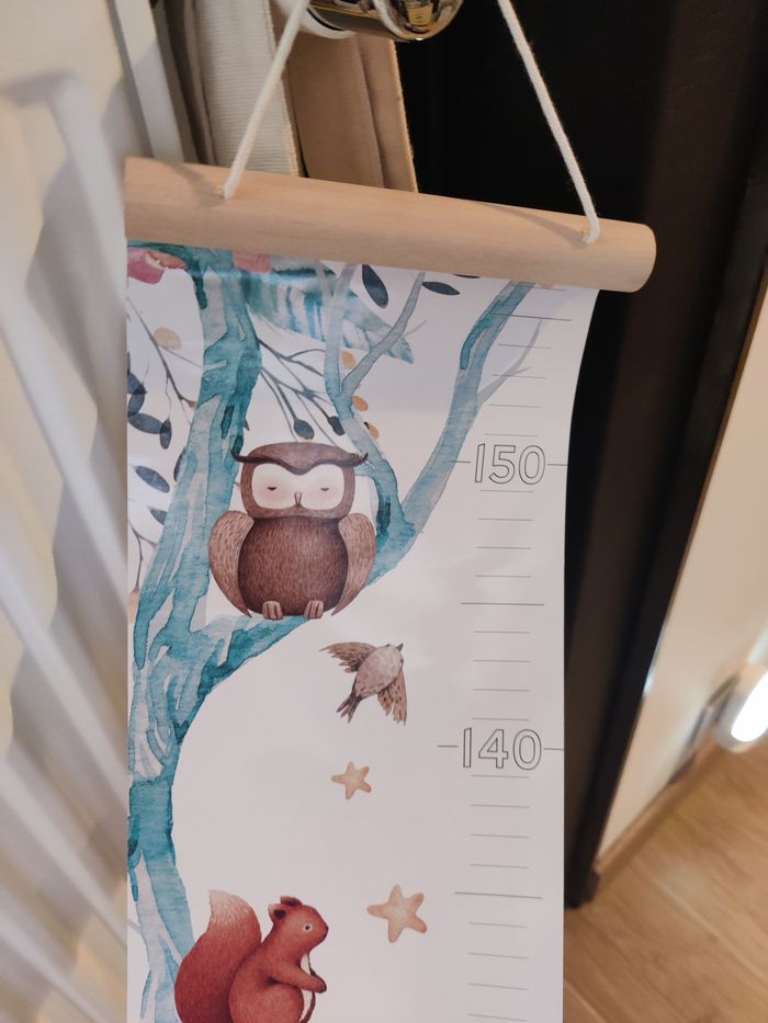 Décoration toise thème forêt 155 cm - photo numéro 3