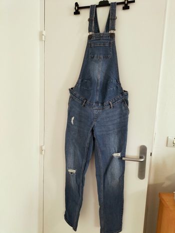 Salopette combinaison de grossesse jeans 