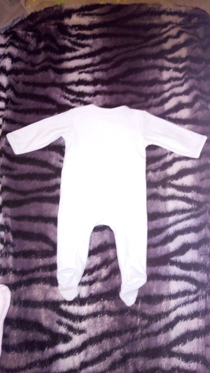 Pyjama mixte Pat et Ripaton en velours turquoise/vert d'eau état neuf - photo numéro 3