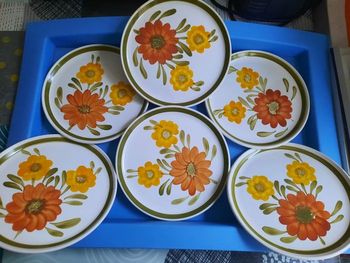 Assiettes désert vintages 