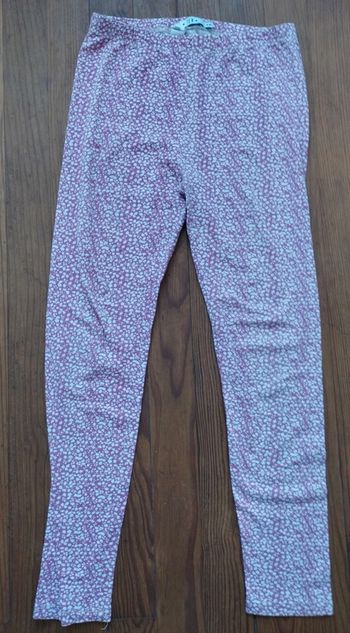 Legging rose a fleur