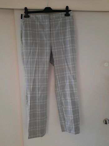 Pantalon chinos a carreaux zara L